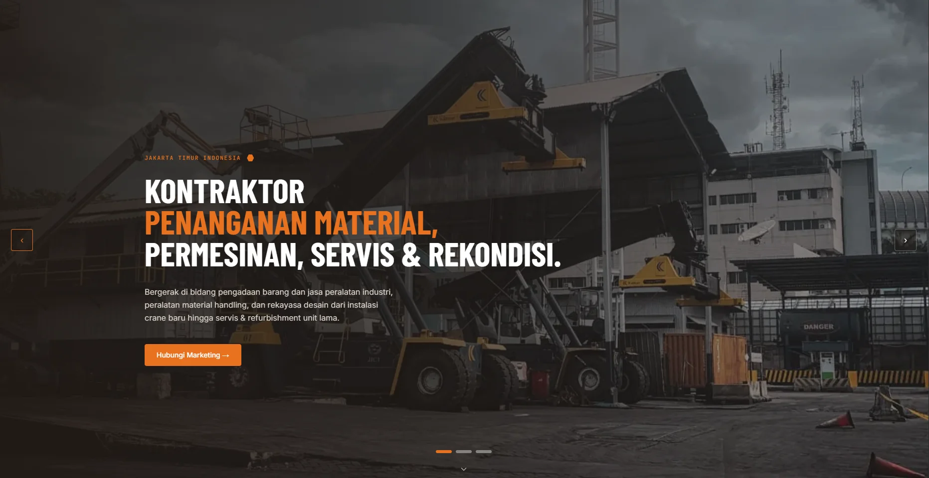 Website Company Profile - PT BMT Engineering - 1