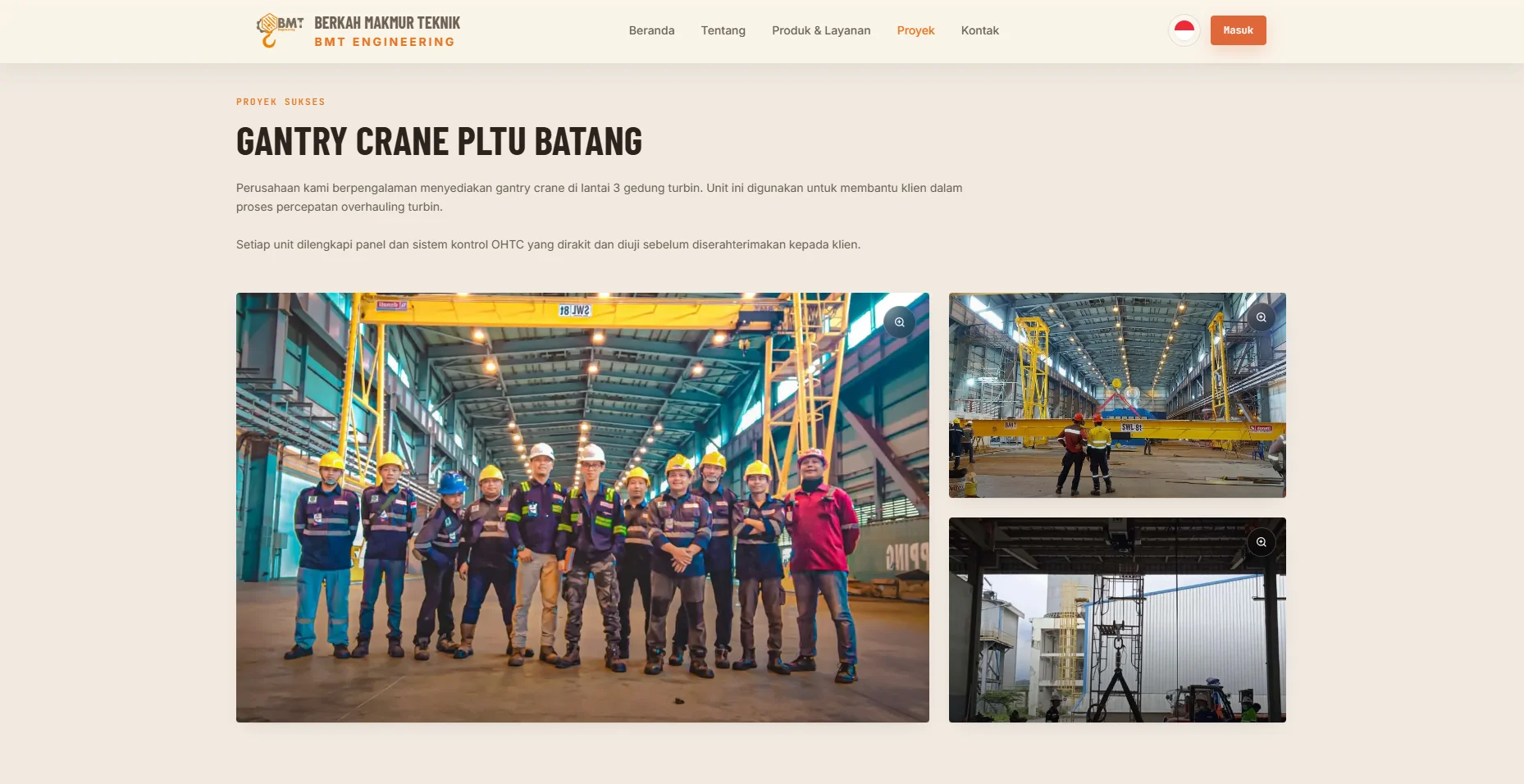 Website Company Profile - PT BMT Engineering - 4