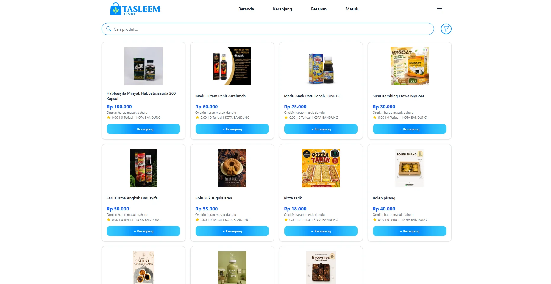 Website Marketplace - Tasleem Store - 2
