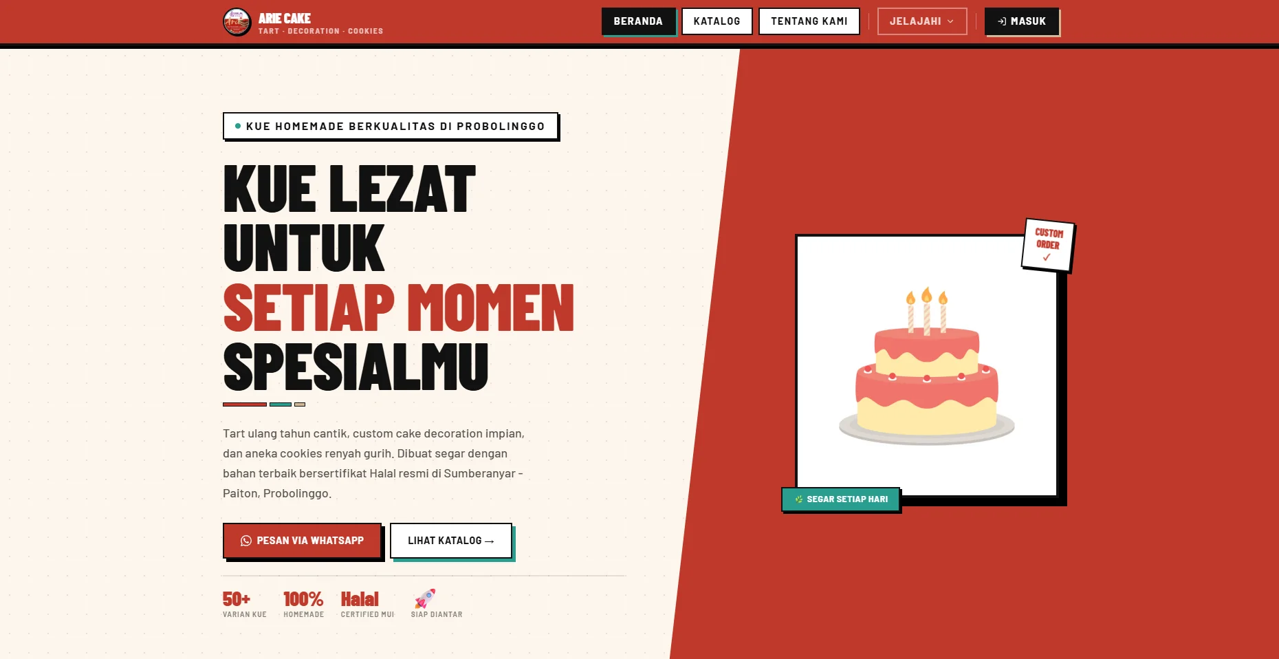 Katalog Online & Pemesanan - Arie Cake Tart Decoration & Cookies - 1