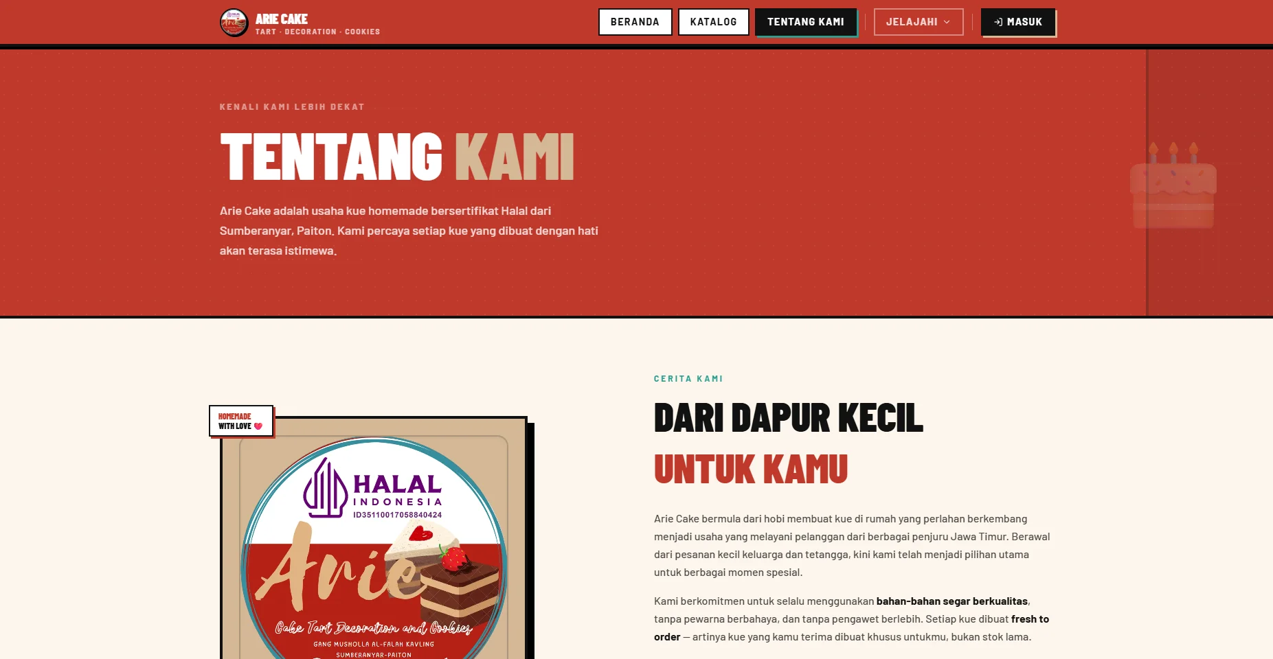 Katalog Online & Pemesanan - Arie Cake Tart Decoration & Cookies - 3